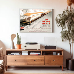 Vintage All-Pullman Train Poster PosterGoat