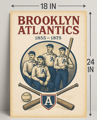 Brooklyn Atlantics Baseball Team Poster PosterGoat