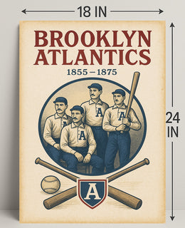 Brooklyn Atlantics Baseball Team Poster PosterGoat