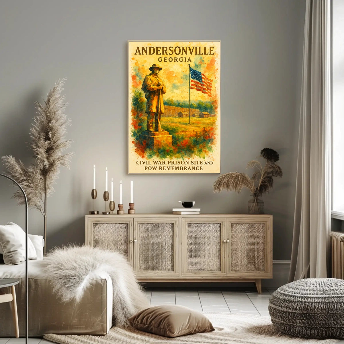 Andersonville Civil War Site Poster
