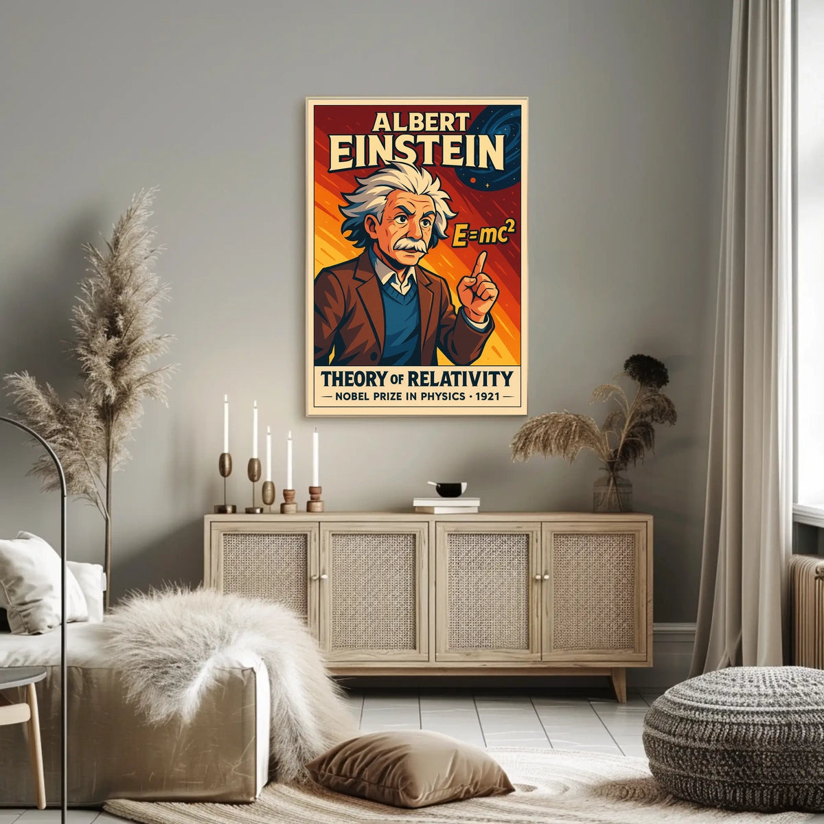 Einstein Relativity Vintage Science Decor Poster