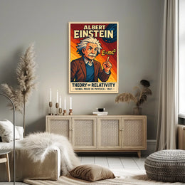 Einstein Relativity Vintage Science Decor Poster