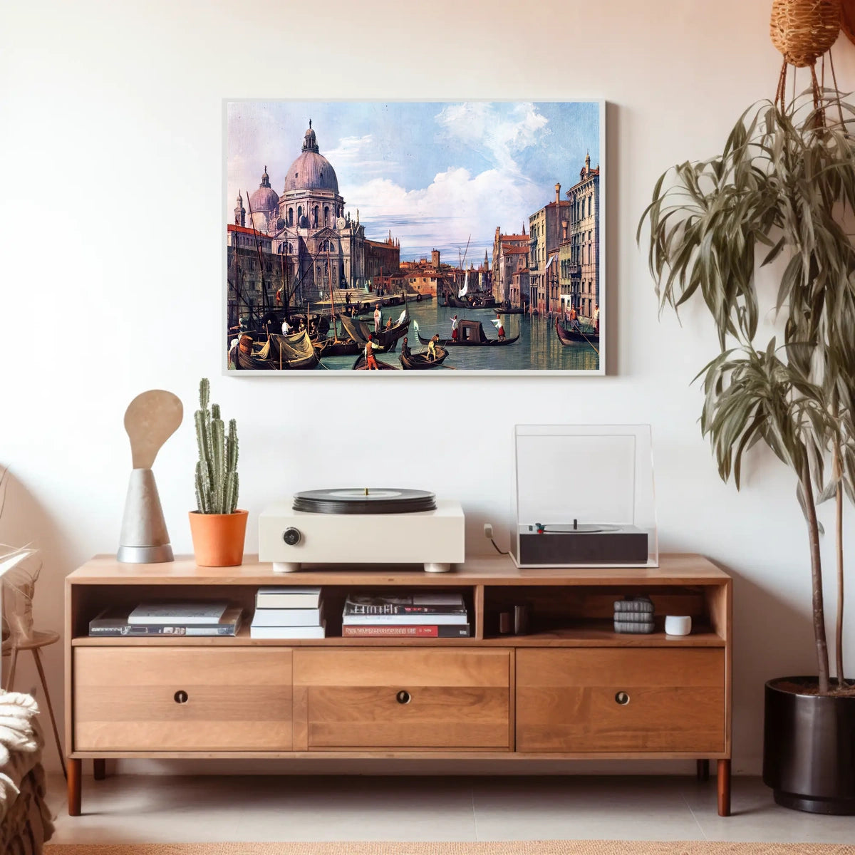 Venetian Canal Scene Neoclassical Cultural or Heritage Poster