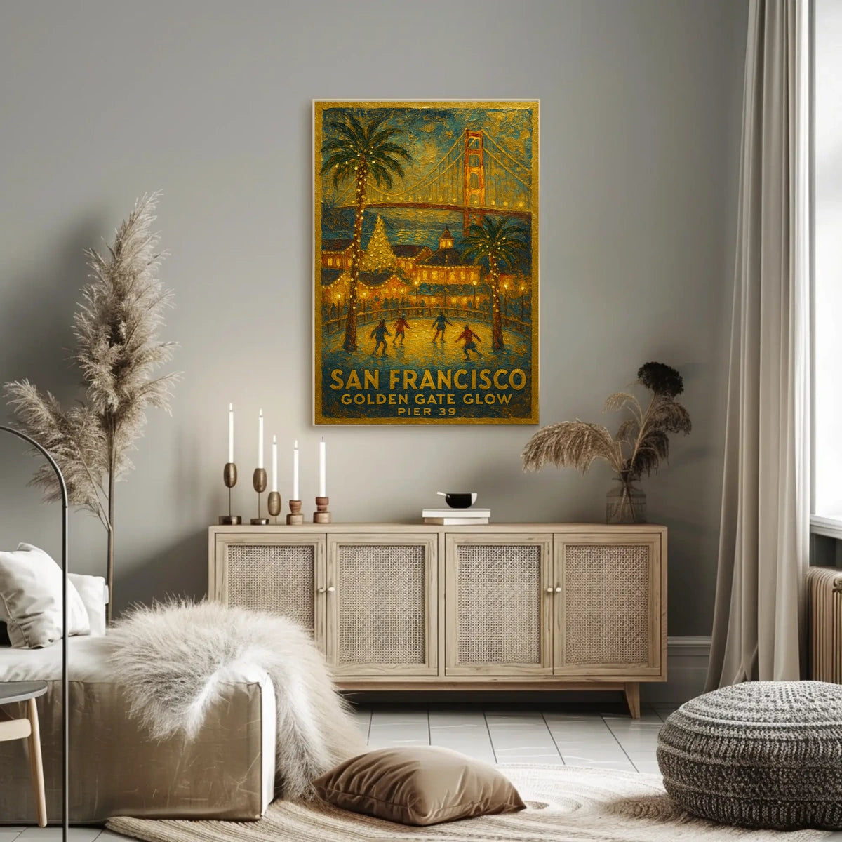 San Francisco Golden Gate Glow Poster