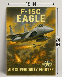 F-15C Eagle Air Superiority Fighter Poster PosterGoat