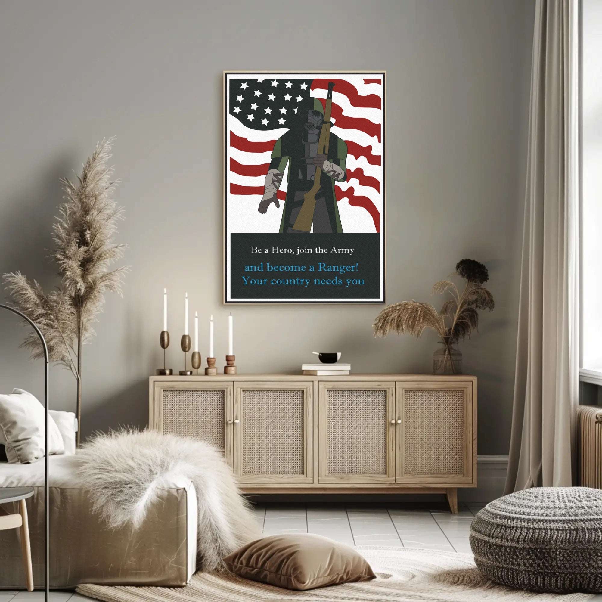 Join the Army: Be a Warrior - Military Recruitment Poster
