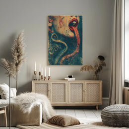 Serpentine Allure Art Poster for Home Decor PosterGoat