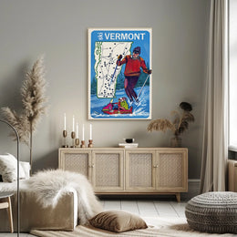 Ski Vermont Adventure Poster