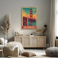 San Francisco Vintage Travel Poster