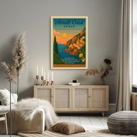 Timeless Mediterranean Dreamscape Italy Travel Poster