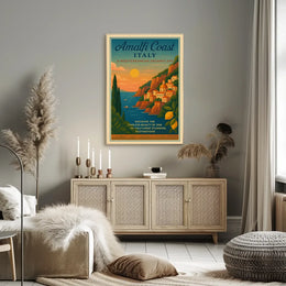 Timeless Mediterranean Dreamscape Italy Travel Poster