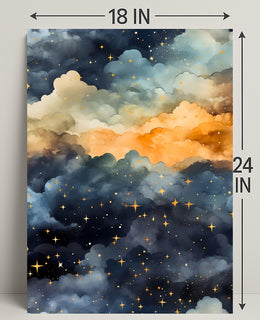 Dreamy Celestial Night Sky: Space or Astronomy Poster