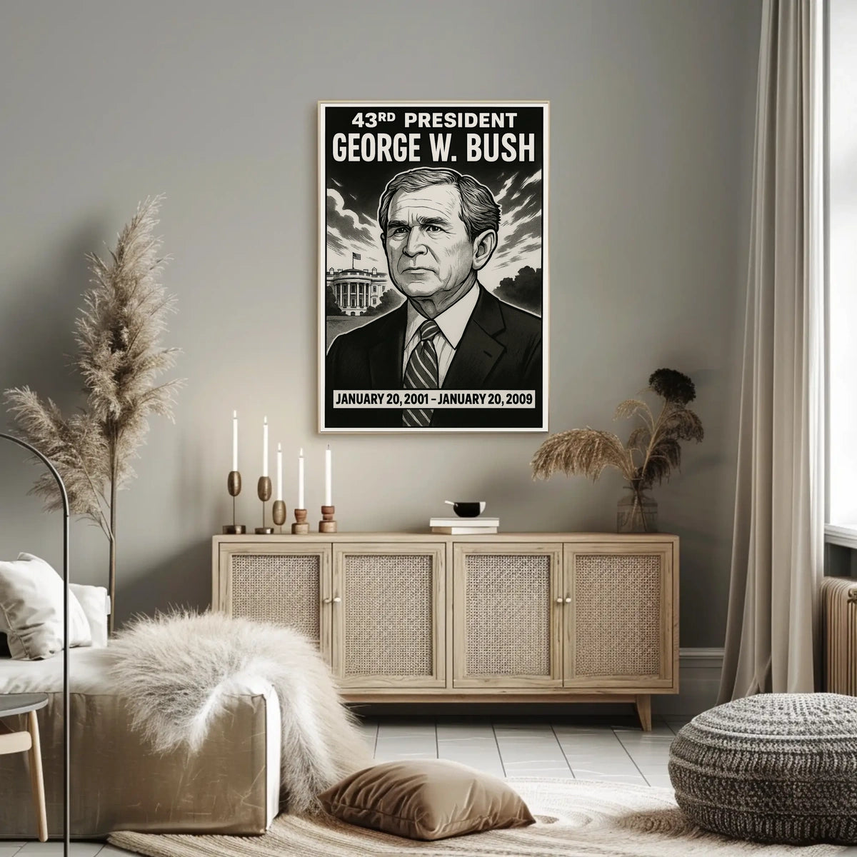 George W. Bush 43rd President Poster