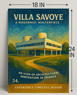 Villa Savoye A Modernist Masterpiece Poster PosterGoat