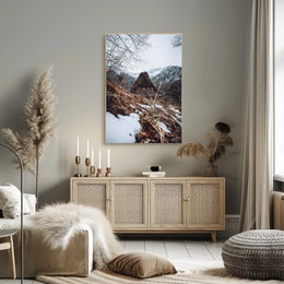 Winter Mountain Retreat Poster