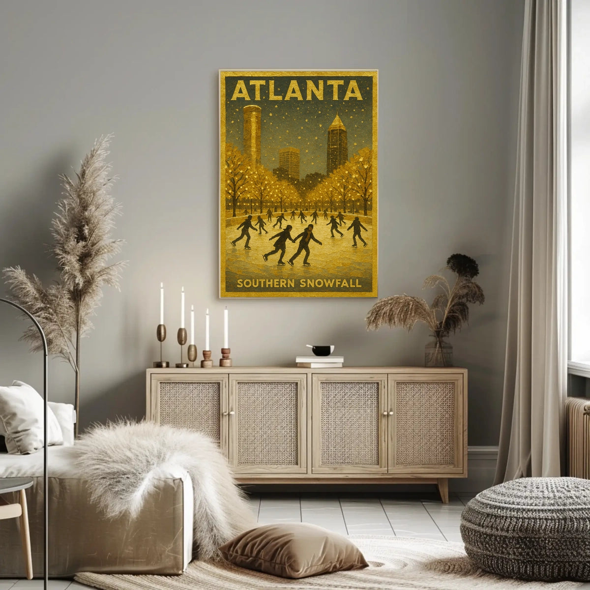 Atlanta Southern Snowfall Poster