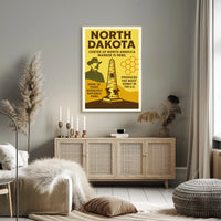 North Dakota Highlights Poster