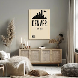Denver Skyline Est. 1858 Poster