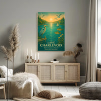 Lake Charlevoix Scenic Beauty Wall Art Travel Poster