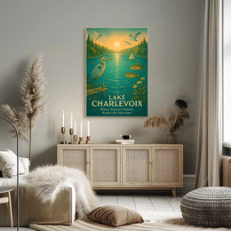 Lake Charlevoix Scenic Beauty Wall Art Travel Poster