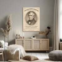 William Henry Harrison 9th President Sketch Poster Art Print PosterGoat