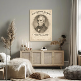 William Henry Harrison 9th President Sketch Poster Art Print PosterGoat