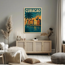 Curacao Travel Poster