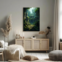 Ancient Jungle Ruins Poster