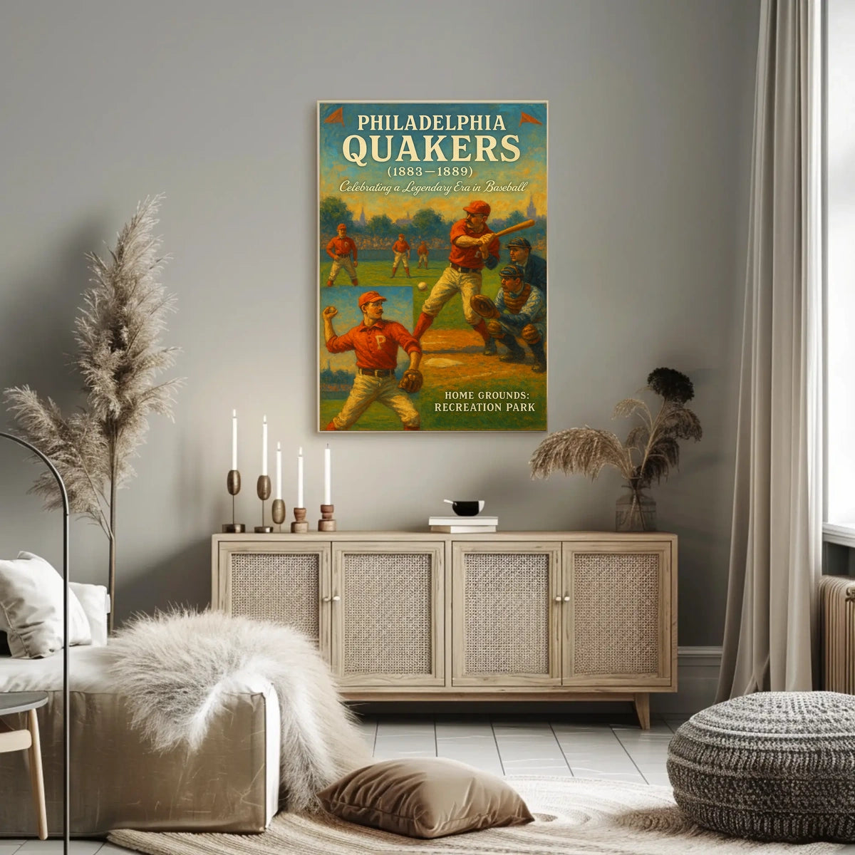 Philadelphia Quakers Baseball Era Poster