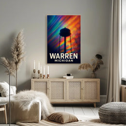 Warren, Michigan A Colorful Tribute Poster