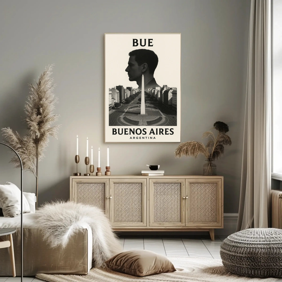 Buenos Aires Silhouette Poster