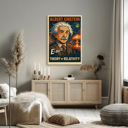 Einstein Relativity Cosmic Science Poster