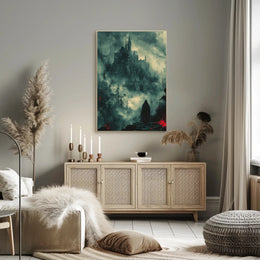 Dark Gothic Castle Adventure Fantasy or Mythology Poster PosterGoat