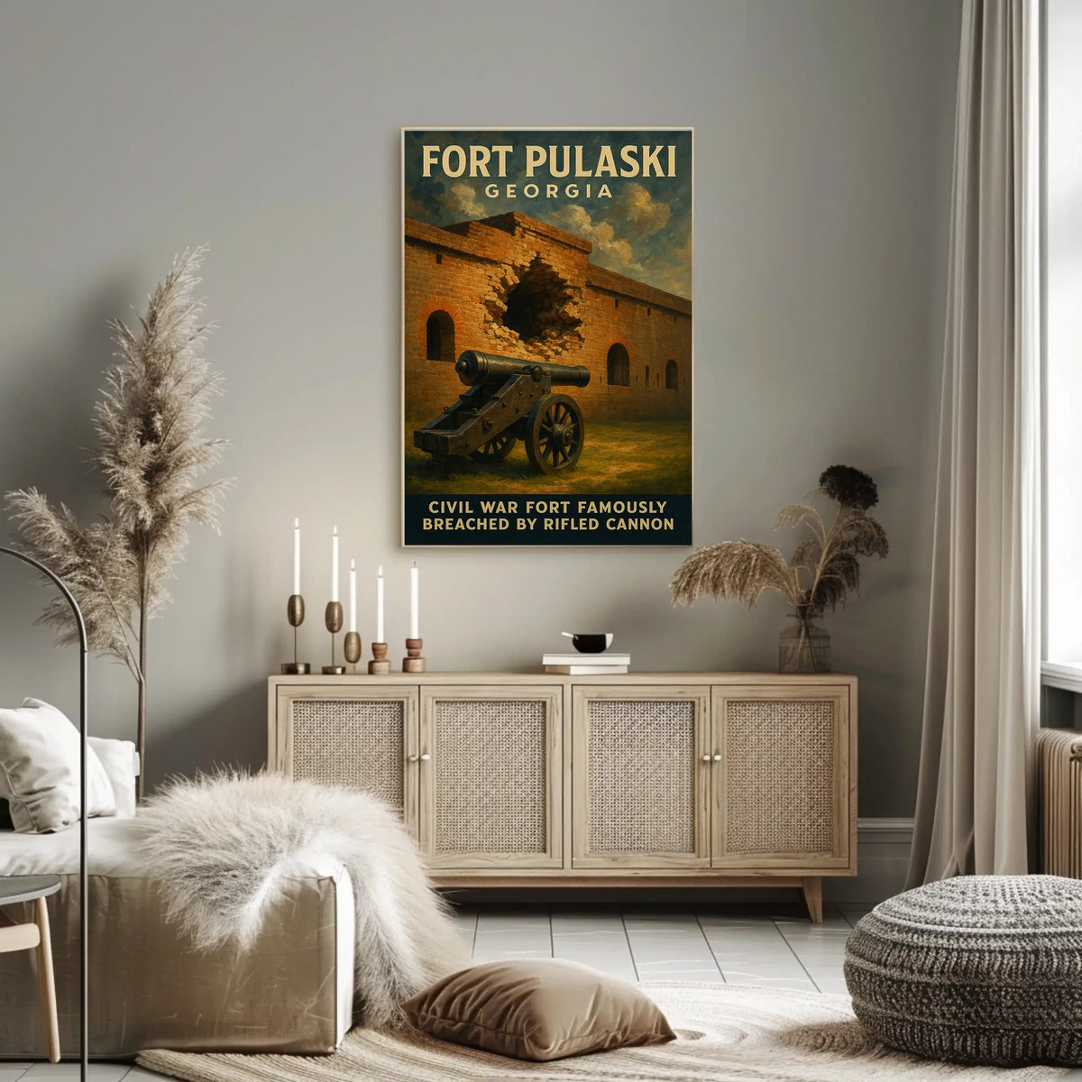 Fort Pulaski Civil War Landmark Poster