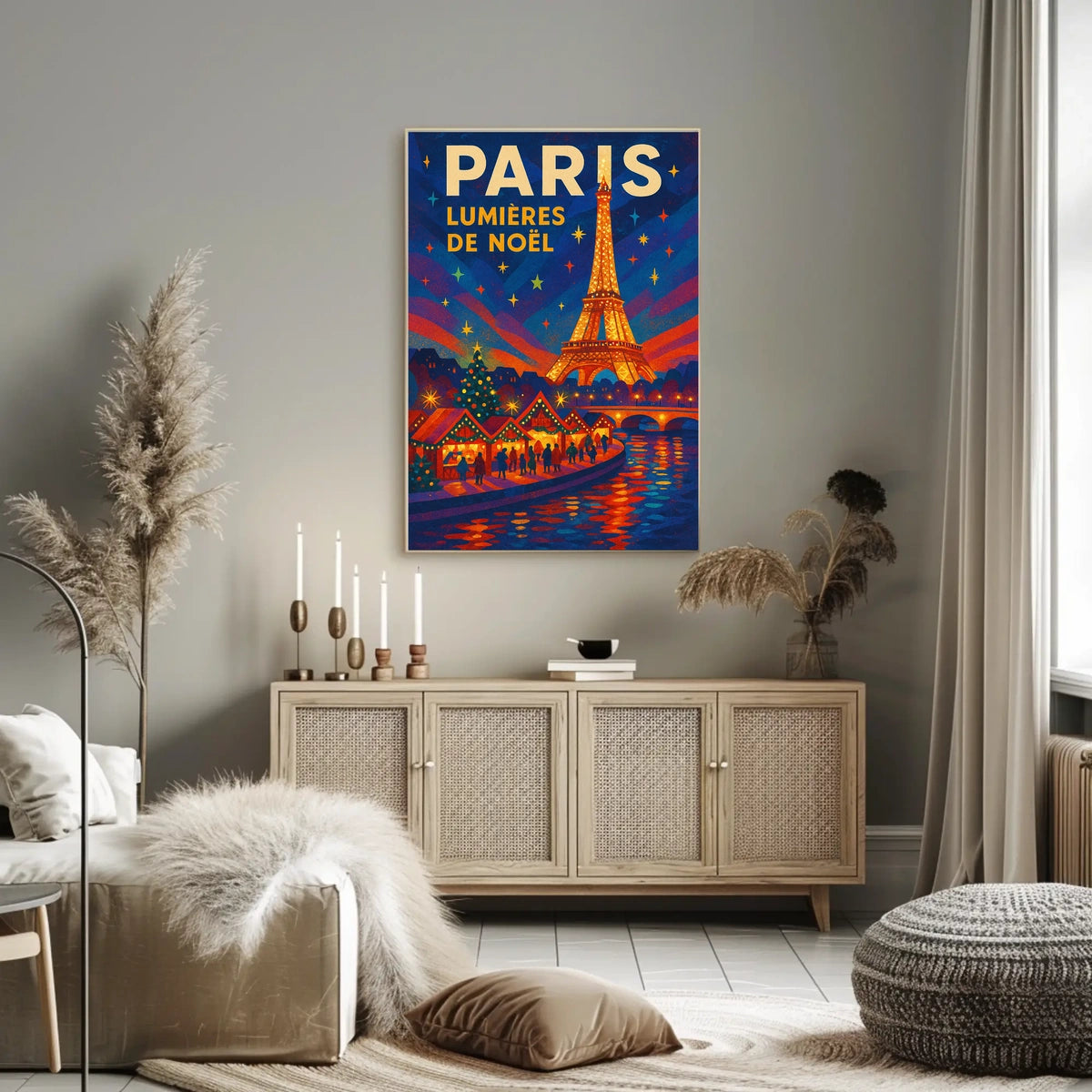 Paris Lumières De Noël Poster