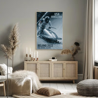 Beijing 2022 USA Bobsleigh Poster