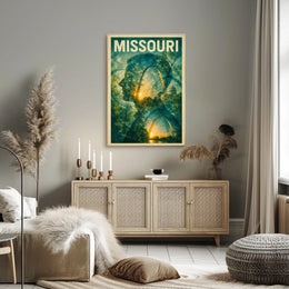 Missouri Silhouette Poster