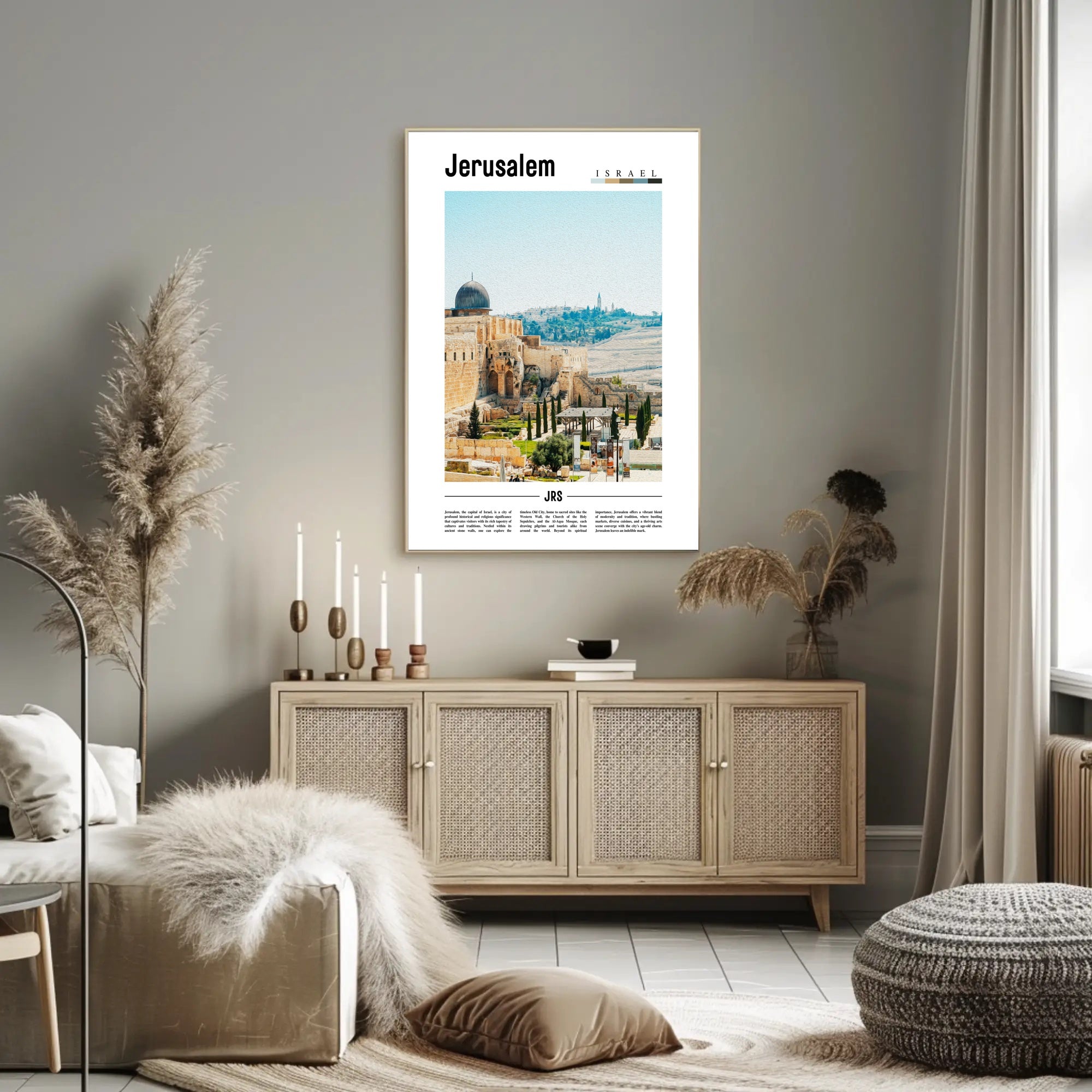 Jerusalem Cityscape Cultural and Heritage Poster PosterGoat