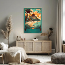 Tropical Paradise Retreat Poster