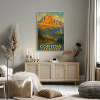 Cortina DAmpezzo Landscape Poster