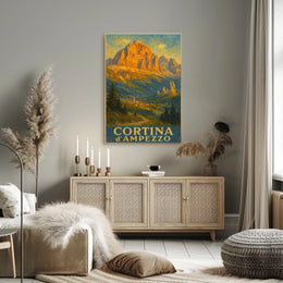Cortina DAmpezzo Landscape Poster