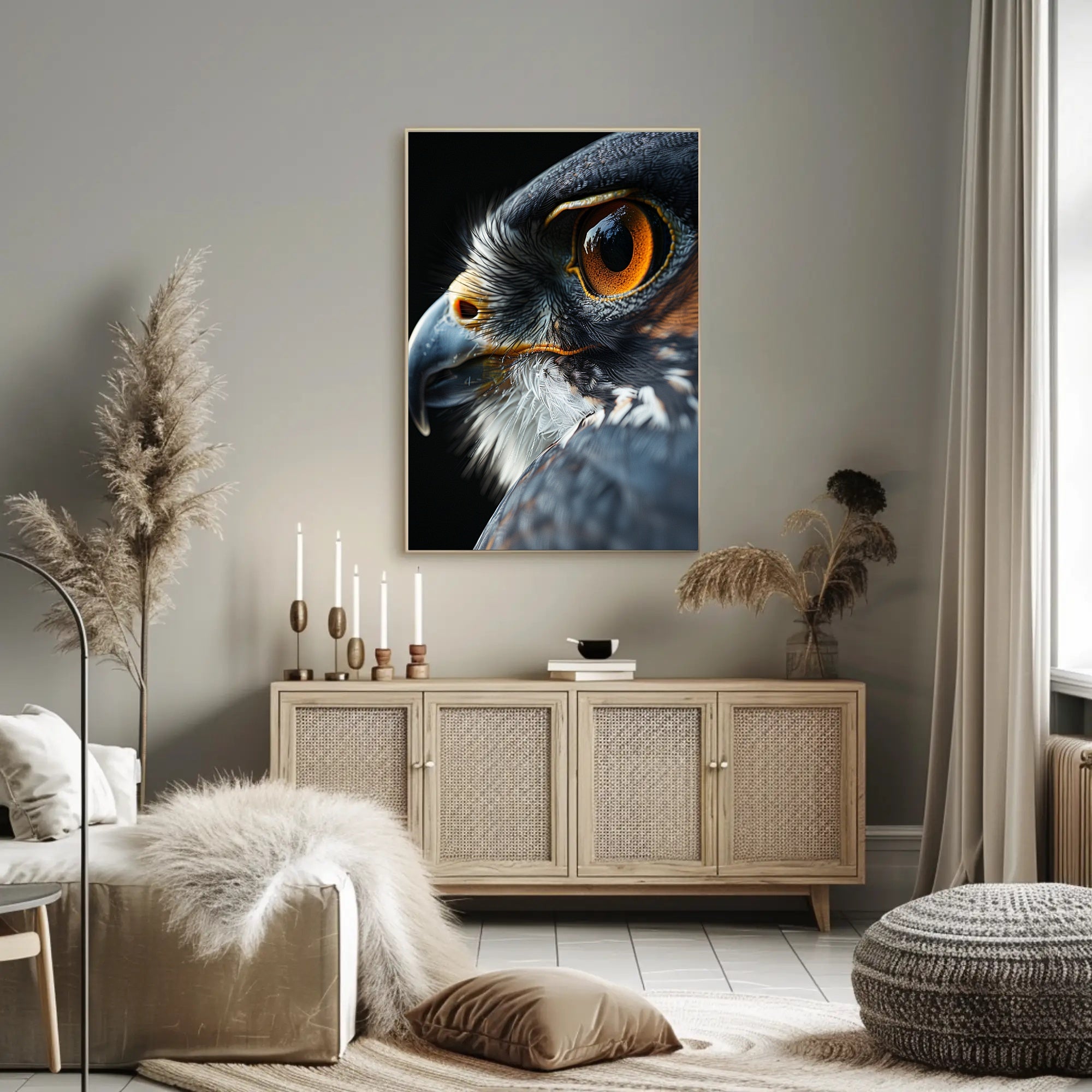 Bird of Prey Photorealistic Artwork Animal Poster PosterGoat