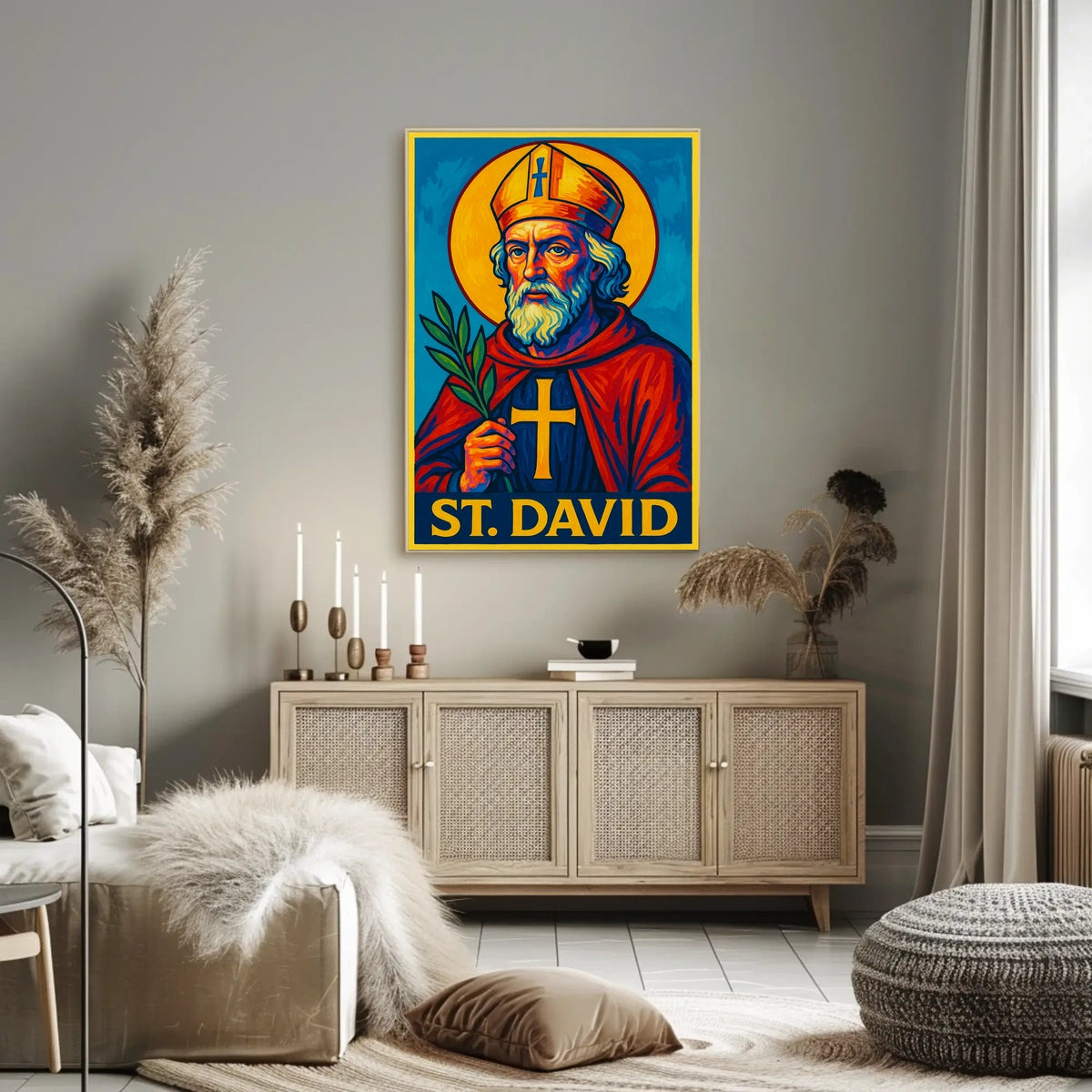 St. David Iconography Poster
