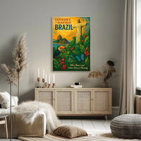 Experience The Heartbeat Of Brazil Poster