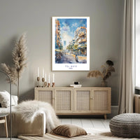 Tel Aviv Street Scene Poster PosterGoat