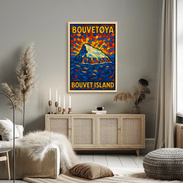 Bouvet Island A Stained Glass Tribute Poster