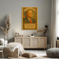 Donald Trump Guardian Liberty Art Nouveau Patriotic Leadership Enthusiast Poster