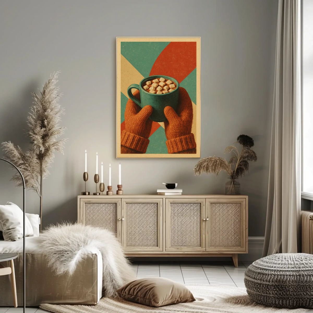 Cozy Winter Warmth Poster