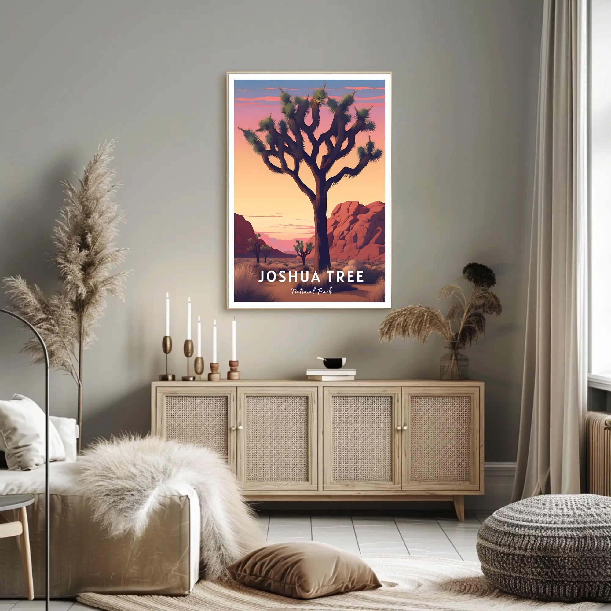 Joshua Tree National Park Scenic Poster Print