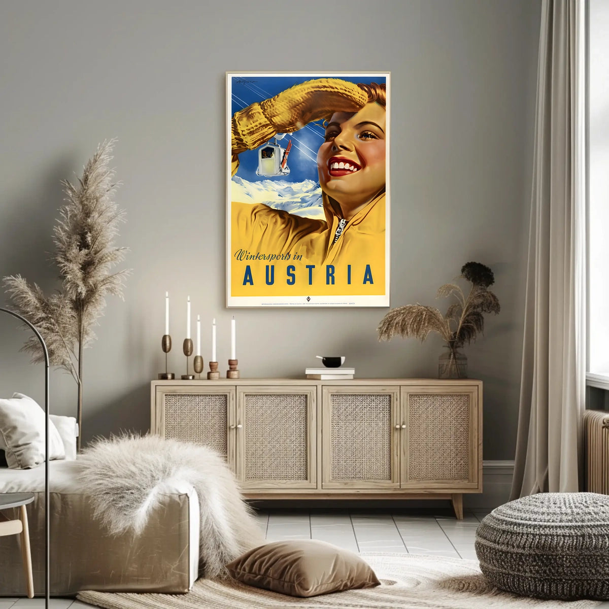 Winter Sports In Austria Poster